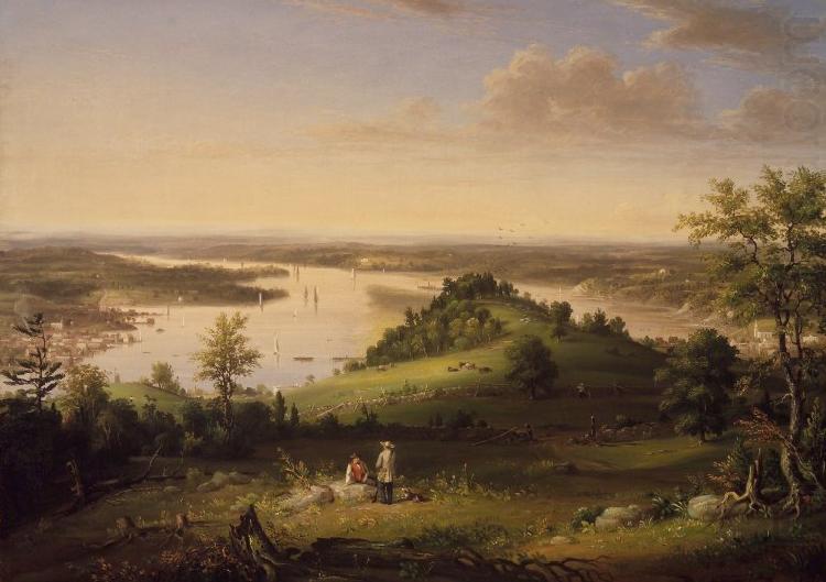 View from Mount Merino near Hudson, unknow artist